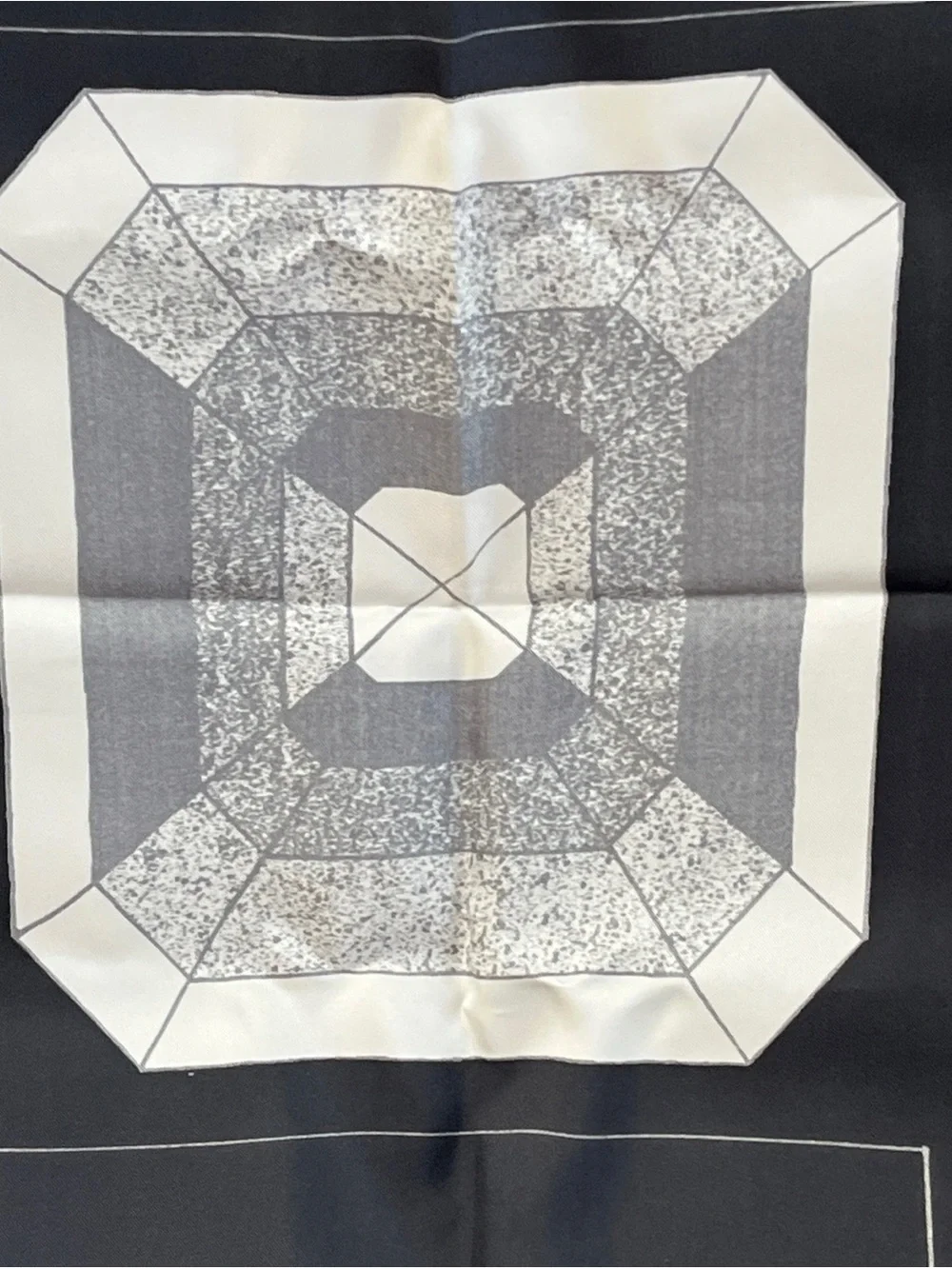 CHANEL icon motifs silk scarf with original packaging tags
